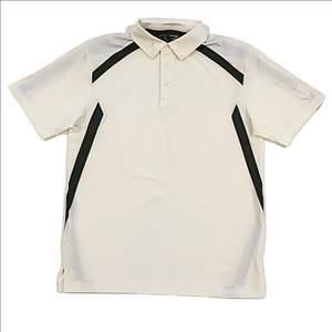 𝅺3/$20 PGA Tour White & Black Golf Polo Shirt